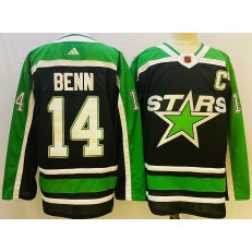 Stars 14 Jamie Benn Green Reverse Retro Adidas Jersey
