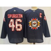 Wild 46 Jared Spurgeon Navy 2022 Adidas Jersey