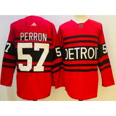 Wings 57 David Perron Red Reverse Retro Adidas Jersey
