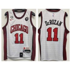 Bulls 11 DeMar DeRozan White Nike 2022-23 City Edition Swingman Jersey