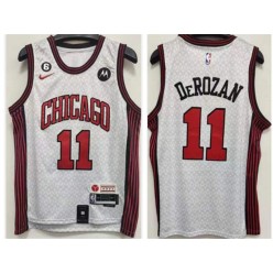 Bulls 11 DeMar DeRozan White Nike 2022-23 City Edition Swingman Jersey
