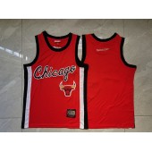 Bulls Blank Red Mitchell and Ness Jersey