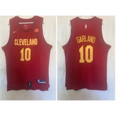 Cavaliers 10 Darius Garland Red 2022-23 Nike Swingman Jersey