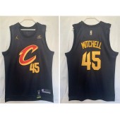 Cavaliers 45 Donovan Mitchell Black 2022-23 Swingman Jersey