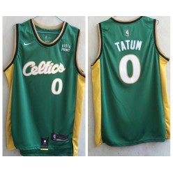 Celtics 0 Jayson Tatum Green Nike 2022-23 Swingman Jersey