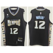 Grizzlies 12 Ja Morant Black 2023 Nike City Edition Swingman Jersey