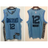 Grizzlies 12 Ja Morant Blue 2022-23 Swingman Jersey