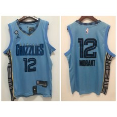 Grizzlies 12 Ja Morant Blue 2022-23 Swingman Jersey