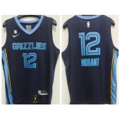 Grizzlies 12 Ja Morant Navy Nike 2022-23 Swingman Jersey