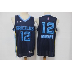 Grizzlies 12 Ja Morant Navy Nike Diamond 75th Anniversary City Edition Swingman Jersey