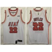 Heat 22 Jimmy Butler White Nike Swingman Jersey