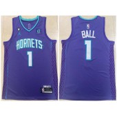 Hornets 1 LaMelo Ball Purple 2022-23 Swingman Jersey