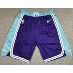 Lakers Purple Nike Diamond 75th Anniversary City Edition Swingman Shorts