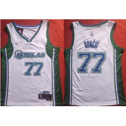 Mavericks 77 Luka Doncic White Nike Diamond 75th Anniversary City Edition Swingman Jersey