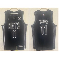 Nets 11 Kyrie Irving Black 2022-23 Swingman Jersey