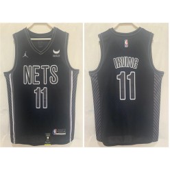 Nets 11 Kyrie Irving Black 2022-23 Swingman Jersey