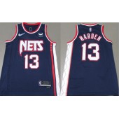 Nets 13 James Harden Navy Nike Diamond 75th Anniversary City Edition Swingman Jersey