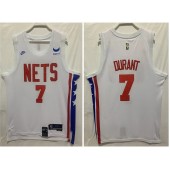 Nets 7 Kevin Durant White Nike 2022-23 Swingman Jersey