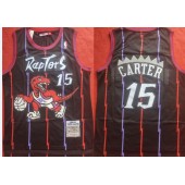 Raptors 15 Vince Carter Black 1998-99 Hardwood Classics Jersey
