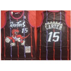Raptors 15 Vince Carter Black 1998-99 Hardwood Classics Jersey