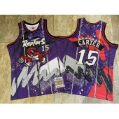Raptors 15 Vince Carter Purple 1998-99 Hardwood Classics Jersey