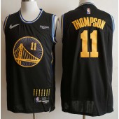 Warriors 11 Klay Thompson Blue Nike Diamond 75th Anniversary City Edition Swingman Jersey
