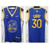 Warriors 30 Stephen Curry Blue 2022-23 Nike Swingman Jersey