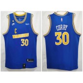 Warriors 30 Stephen Curry Blue 2022-23 Nike Swingman Jerseys