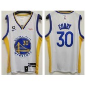 Warriors 30 Stephen Curry White 2022-23 Nike Swingman Jersey