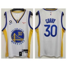 Warriors 30 Stephen Curry White 2022-23 Nike Swingman Jersey