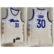 Warriors 30 Stephen Curry White 2022-23 Nike Swingman Jerseys