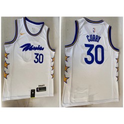 Warriors 30 Stephen Curry White 2022-23 Nike Swingman Jerseys