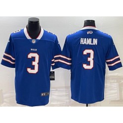 Nike Bills #3 Damar Hamlin Royal Vapor Untouchable Limited Jersey