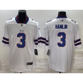 Nike Bills #3 Damar Hamlin White Vapor Untouchable Limited Jersey