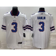 Nike Bills #3 Damar Hamlin White Vapor Untouchable Limited Jersey