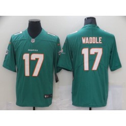 Nike Dolphins #17 Jaylen Waddle Aqua Vapor Limited Jersey