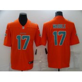 Nike Dolphins #17 Jaylen Waddle Orange Color Rush Limited Jersey