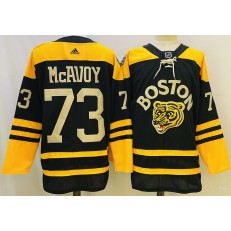 Bruins 73 Charlie McAvoy Black 2023 Winter Classic Adidas Jersey