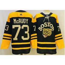 Bruins 73 Charlie McAvoy Black 2023 Winter Classic Adidas Jersey