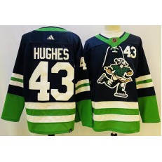 Canucks 43 Quinn Hughes Navy Special Edition Adidas Jersey
