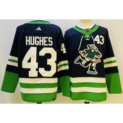Canucks 43 Quinn Hughes Navy Special Edition Adidas Jersey