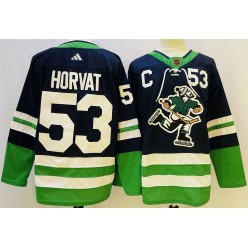 Canucks 53 Bo Horvat Navy Special Edition Adidas Jersey
