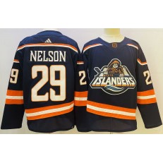 Islanders 29 Brock Nelson Navy Reverse Retro Adidas Jersey