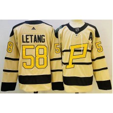 Penguins 58 Kris Letang Cream 2023 Winter Classic Adidas Jersey