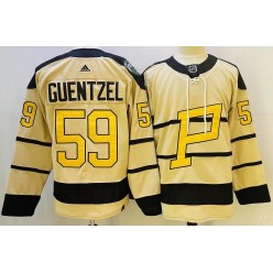 Penguins 59 Jake Guentzel Cream 2023 Winter Classic Adidas Jersey