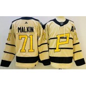 Penguins 71 Evgeni Mlkin Cream 2023 Winter Classic Adidas Jersey