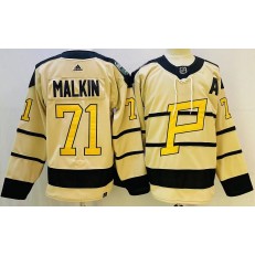 Penguins 71 Evgeni Mlkin Cream 2023 Winter Classic Adidas Jersey