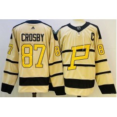 Penguins 87 Sidney Crosby Cream 2023 Winter Classic Adidas Jersey
