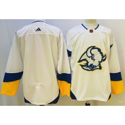 Sabres Blank White Reverse Retro Adidas Jersey