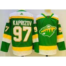 Wild 97 Kirill Kaprizov Green Reverse Retro Adidas Jersey